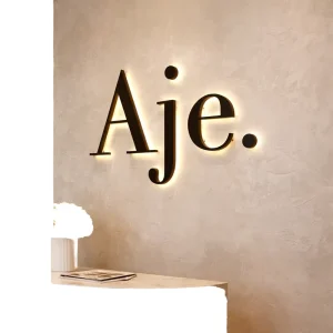 Mini Backlit LED Letters Small Size Personalized Acrylic Sign For Cafe Bar Counter