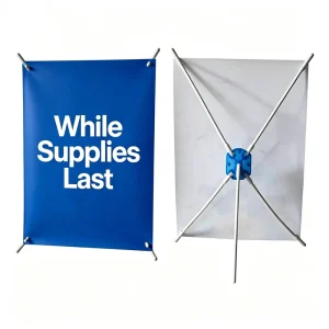 Mini Banner Desktop Stand for Advertising