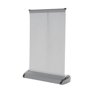 Mini Banner Stand Aluminum Tabletop Roll Up Display Desktop Retractable Banner Stand Advertising