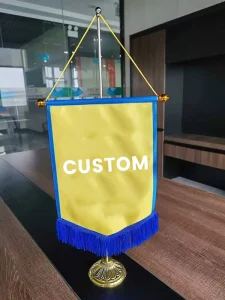 Mini Customize Logo Football Club Exchange Flag University Student Match Pennant Banner Flags