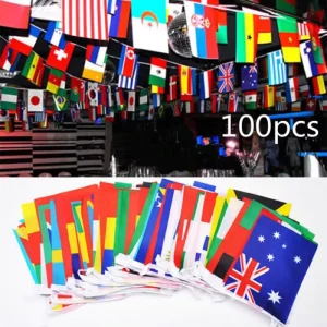 Mini Handheld Flag Eco Friendly Polyester Hand Flag for Sports Activity Party School Cheerleading Team