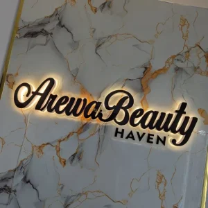 Mini LED Backlit Illuminated Letters Sign Advertising Electronic Signage Wall Mount Store Front Signs for Reception Logo