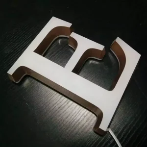 Mini LED Illuminated Acrylic Letter Logo Wall Sign Carved Interior Billboards