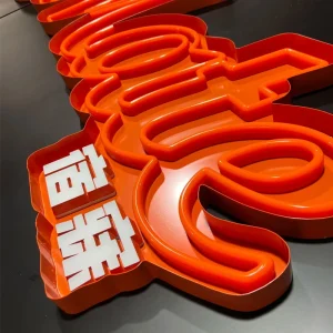 Mini LED Lighting Acrylic Electronic Signs Luminous Alphabet Letters for Company Advertising Directional Usage