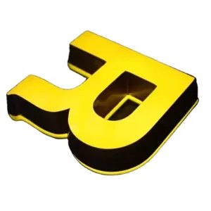 Mini LED Wedding Letter Sign English Alphabet Decor for Party for Valentine’s Day Companies Hospitals, 3D Business Sign