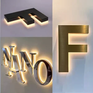 Mini Luminous Characters Source Factory Customizable Indoor Store Studios Logo Personalized Stainless Steel Acrylic Letters