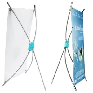 Mini Tabletop X Banner Stand Tabletop Banner Stand Custom Color Fiberglass + Aluminum Pole 5 20 Days X Stand