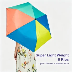 Mini Travel Parasol Portable Women’s Modern Manual 3-Fold UV Protection Sun Umbrella Advertising Gift