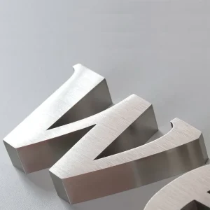 Minimalist Easy Install Adhesive Metal Letter for Retail Displays and Event Decor