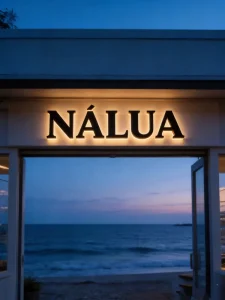 Minimalist Outdoor Backlit LED Sign Custom 3D Letter Light Signboard with Warm Glow for Retail Storefront