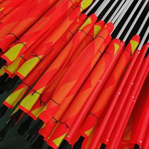 Mining Safety Flag Used In Mine Site Manufacturer Warning Whip Flag Pole With Heavy Duty Spring Base Buggy LED Whip