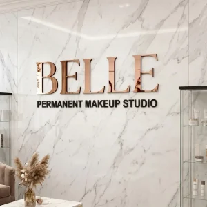 Mirror Polished Stainless Steel Metal Letters 3D Signage Office Wall Decorate Reception Sign for Building IP65