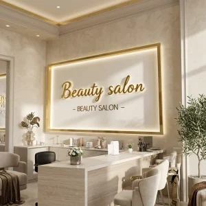 Mirror Stainless Steel 3D Halo Lit Letters Custom Metal Backlit Sign for Boutique Retail Shop Front Decor LED Illuminated Sign