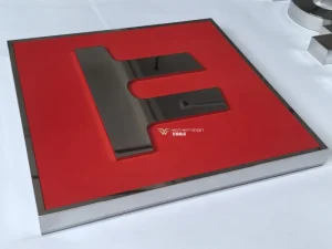 Mirror Stainless Steel Combined Signage with Professional Spray Painting Custom Tailored Exclusively for Your Business