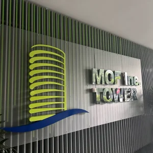 Mirrored Stainless Steel 3D Letters Office Wall Logo Custom Metal Signage Indoor Business Sign for Company Brand