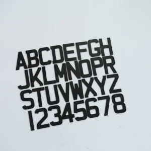 Mirrorized Acrylic Letter UK 4D Laser Cut Letters for Number Plates 3D Customised License Number Car Plate