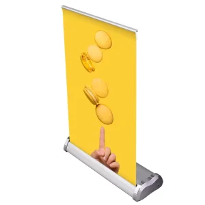 Mobile Portable Roll up Banner Desktop Mini Retractable Poster Mini A3 A4 Pull up Banner for Advertising