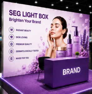 Modern Aluminum Frame Fabric Light Box for Indoor Brand Display