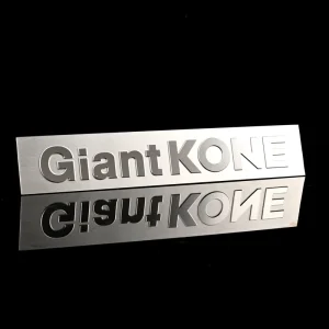 Modern Custom Aluminum Stainless Steel Silver Metal Name Plate for Office Hotel Door Company Decoration