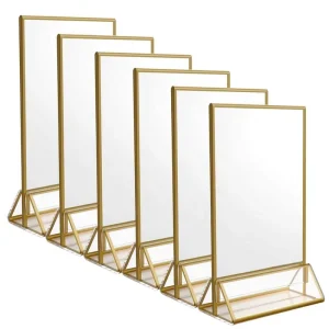 Modern Eco Friendly Table Display Stand Clear 8.5×11 Inches Acrylic Sign Holder