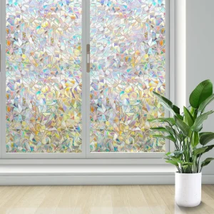 Modern Frosted Decorative Window Film Colorful Patterns Self Adhesive Strong Privacy Glass Home Office Opaque Stained Roll