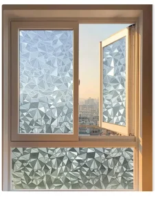Modern Frosted Decorative Window Film Colorful Patterns Self Adhesive Strong Privacy Glass Home Office Opaque Stained Roll