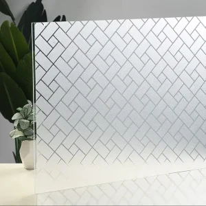 Modern Frosted Privacy Window Glass Film Sticker PVC Decorative Building Window Factory Direct in Stock