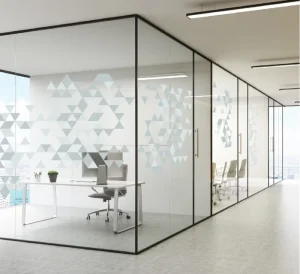 Modern Frosted Window Film Cling Matte Frosted Glass Graphic Design Removable PVC Water Resistant Eco Friendly Durable Factory