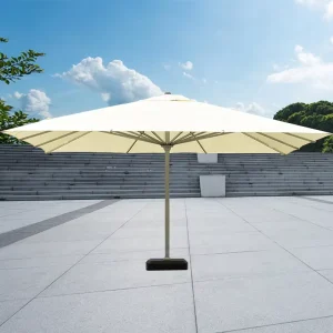 Modern Hotel Park Windproof Strong Custom Aluminum Alloy 12 Ribs Custom Color Outdoor Parasol Umbrella
