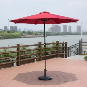 Modern Iron Sun Umbrellas Outdoor Furniture Garden Custom Logo Advertising Patio Beach Park Hotel Customized Color