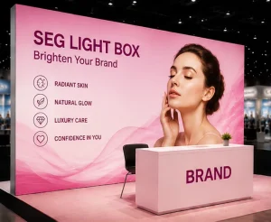 Modern LED Fabric Light Box for Retail Store Branding