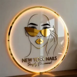 Modern Lights Coffee Acrylic Cut Out Letters LED Sign Indoor and Outdoor Signage