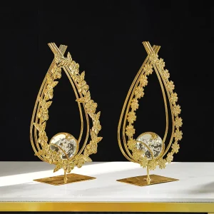 Modern Luxury Crystal Ball Art Ornaments for TV Office Cabinets Creative Entrance Home Decors for Living Room for Easter