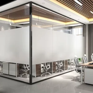 Modern Privacy Matt Frosted Self Adhesive Glass Vinyl Laminated Film for Glass PVC Window Film with Digital Printing