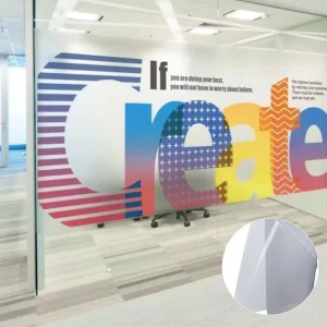 Modern Privacy Matt Frosted Self Adhesive Glass Vinyl for Building Glass