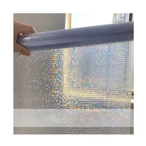 Modern Square Static Cling Waterproof Glass Film PVC Privacy Decorative Home Window Film