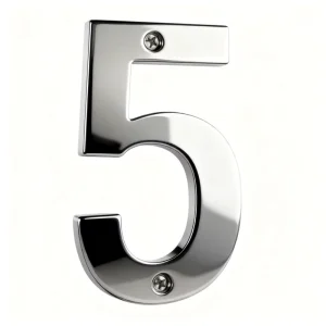 Modern Stainless Steel Metal Signage Exterior Eco Friendly Etched Engraved Building Number Door Plate Plaque Apartments Villas