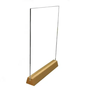 Modern Table Number Acrylic Signs with Wood Stand A5 A6 for Wedding Reception Restaurant Event Party