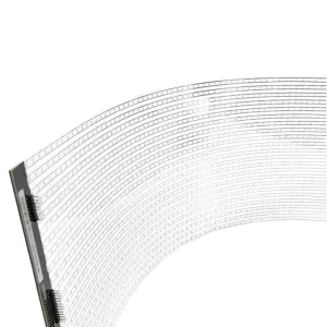 Modern Transparent Shopping LED Crystal Film Screen Self-Adhesive Flexible Holographic Phantom Decorative LED Crystal Screen