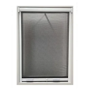 Modern Washable Insect Resistant Fire Proof Fiberglass Screen Windows Plastic Accessories CE Certified Roll Up Design