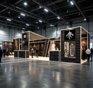 Modular Exhibition Booth Tension Fabric Display Backlit LED Light Box Portable Exhibition Booth for Expo Event