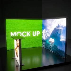 Modular Fabric Frame LED Light Box Display for Trade Show Exhibition 3*3M