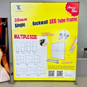 Modular Led Backlit With Seg Graphic Promotional Trade Show Expo 50MMtube Light Box Exhibition Booth Modern for Exhibits Events
