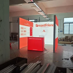 Modular Light Box System Stackable SEG Fabric Panels for Trade Show Backwall Portable Assembly Exhibition Equipment