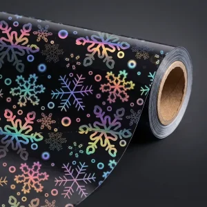 Moisture Proof Cold Lamination Laminated Overlay Roll Glitter Snowflake Flash Lamination Film for Brand Product Protection