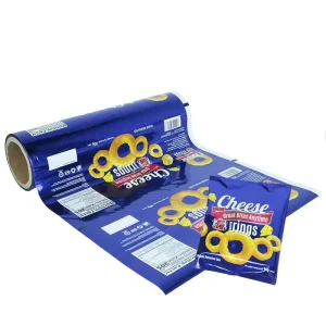Moistureproof Custom Laminated Lamination Roll Film Aluminum Foil Snacks Candy Cookies Potato Chips Sachet Package Bag Film Roll