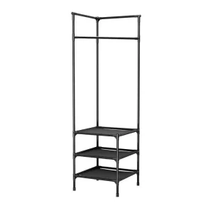Morden Metal Standing Luxury Clothes Hanger Coat Hat Rack Storage Holder Rack Shelves