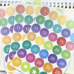 Most Popular Cute Cartoon Adhesive Vinyl Sticker Sheet Waterproof Kiss Cut Customized Size Shape Glossy Matte Packaging Labels