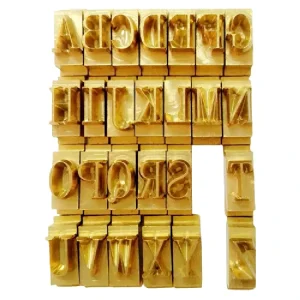 Movable Metal Cutting Dies 541 Alphabet Letters Symbols for Leather Logo Design Mould Stamp