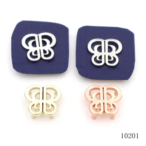 Multi Color Plating Custom Metal Logo for Handbags Hollow Butterfly Shape Metal Label Logo Plate for Leather Goods
